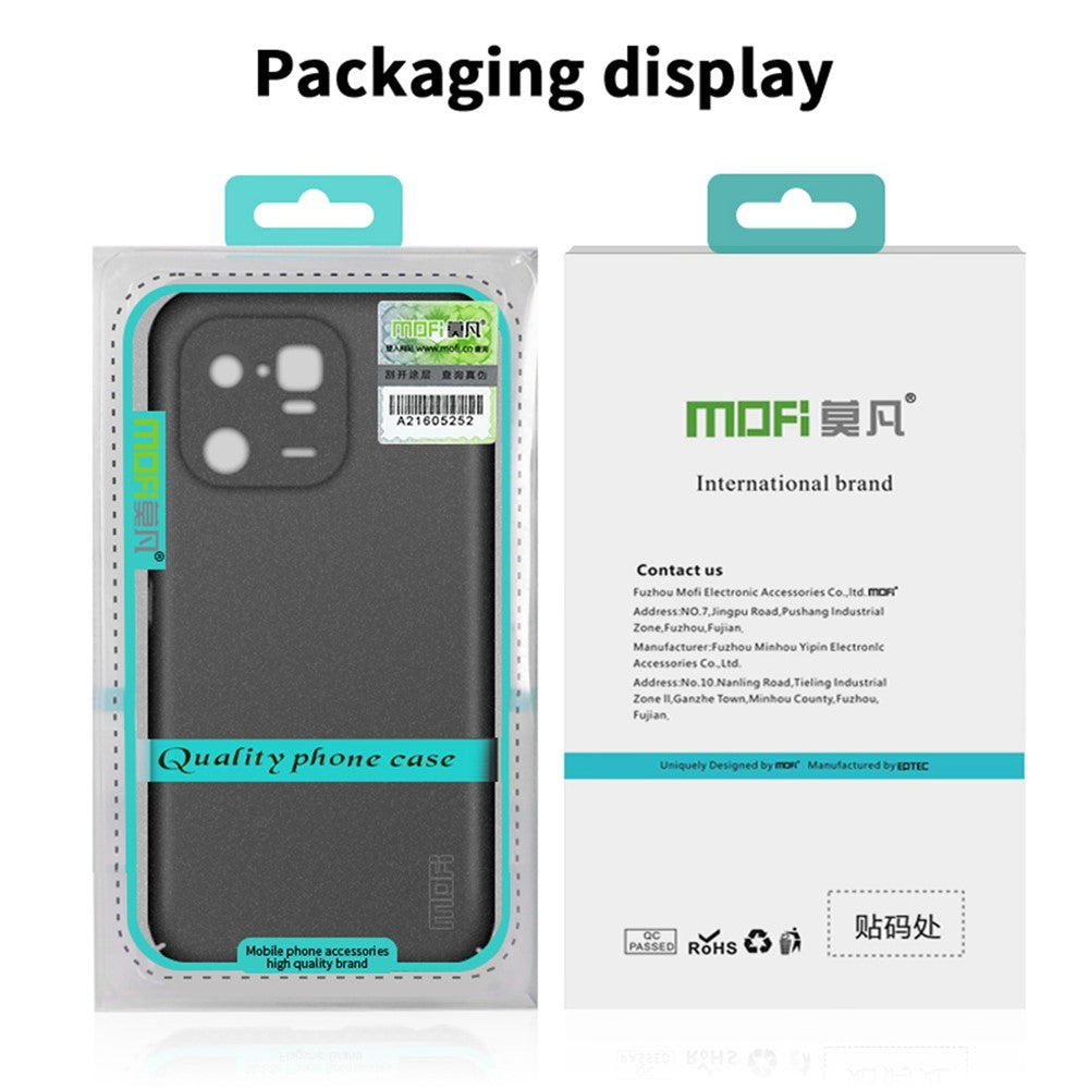 MOFI Shield Matte Series For Xiaomi 13 Pro 5G Cell Phone Protective Case Anti-Scratch Frosted Hard PC Back Cover