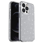 For iPhone 15 Pro Sparkly Glitter Anti-Scratch Case Hard PC + Soft TPU Phone Cover