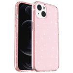For iPhone 15 Plus Sparkly Glitter Protective Case Shockproof Hard PC + Soft TPU Phone Cover