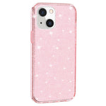 For iPhone 15 Plus Sparkly Glitter Protective Case Shockproof Hard PC + Soft TPU Phone Cover