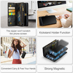 CASEME Vintage PU Leather Case for iPhone 8 Plus / 7 Plus, 008 Series 2-in-1 PC Multi-slot Wallet Phone Case