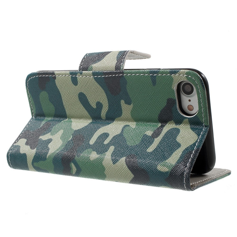 Pattern Printing Leather Wallet Magnetic Case for iPhone 7/8/SE (2022)/SE (2022)