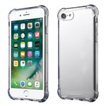 Til iPhone SE (2020)/SE (2022)/8/7 4,7 tommer Faldresistent TPU-kant + Klart Akryl Telefoncover Anti-ridse Telefonetui