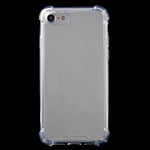 Til iPhone SE (2020)/SE (2022)/8/7 4,7 tommer Faldresistent TPU-kant + Klart Akryl Telefoncover Anti-ridse Telefonetui