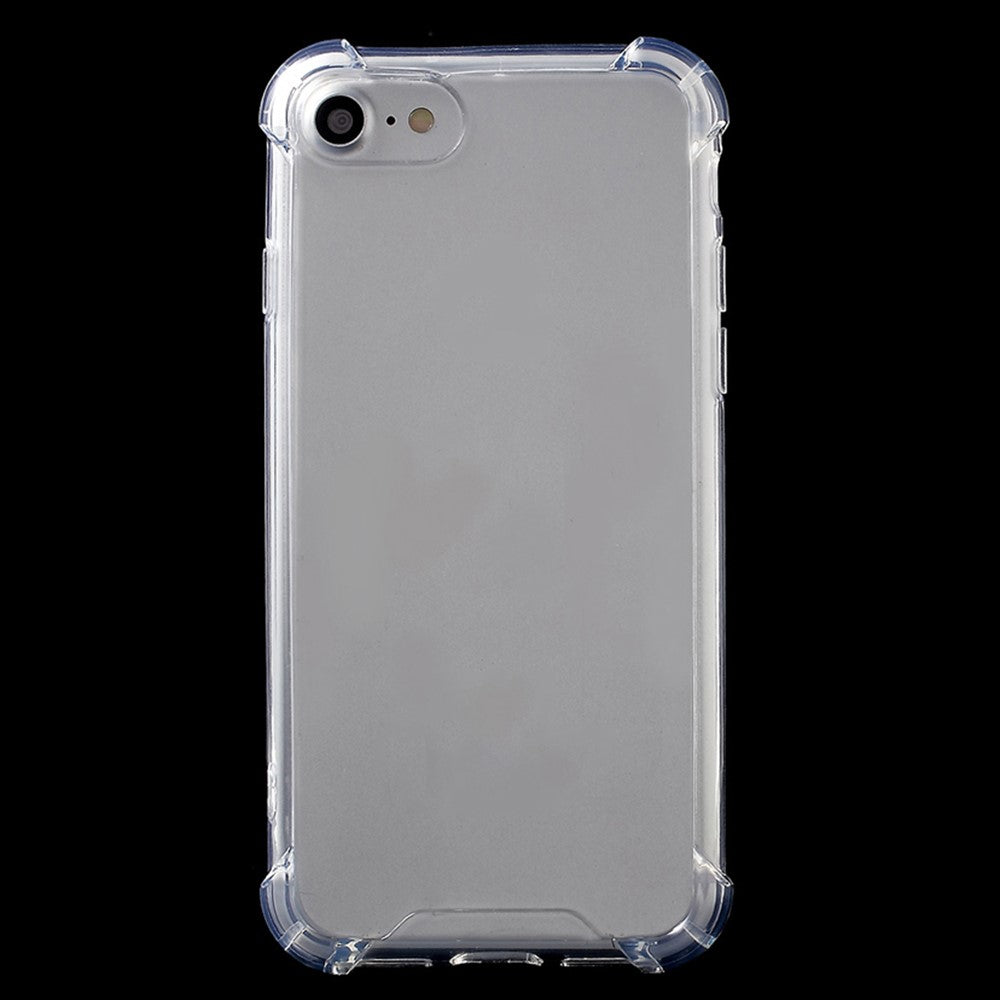 Til iPhone SE (2020)/SE (2022)/8/7 4,7 tommer Faldresistent TPU-kant + Klart Akryl Telefoncover Anti-ridse Telefonetui