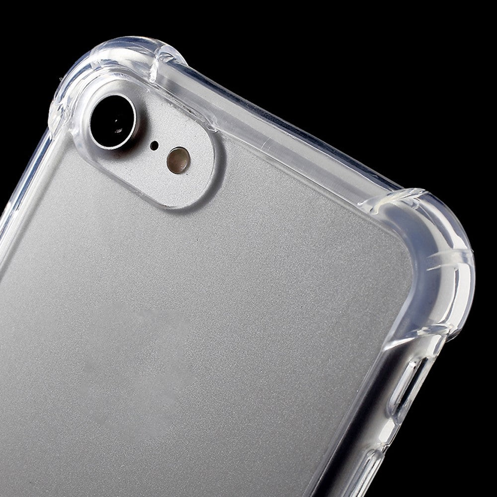 Til iPhone SE (2020)/SE (2022)/8/7 4,7 tommer Faldresistent TPU-kant + Klart Akryl Telefoncover Anti-ridse Telefonetui