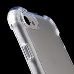 Til iPhone SE (2020)/SE (2022)/8/7 4,7 tommer Faldresistent TPU-kant + Klart Akryl Telefoncover Anti-ridse Telefonetui