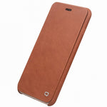 QIALINO Ultratyndt Ægte Læder Flip Cover i Topkvalitets Koskind til iPhone SE (2. generation)/8/7