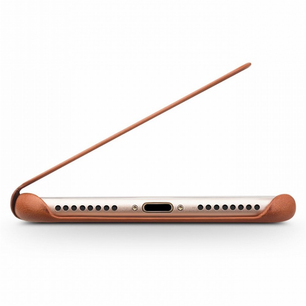 QIALINO Ultratyndt Ægte Læder Flip Cover i Topkvalitets Koskind til iPhone SE (2. generation)/8/7