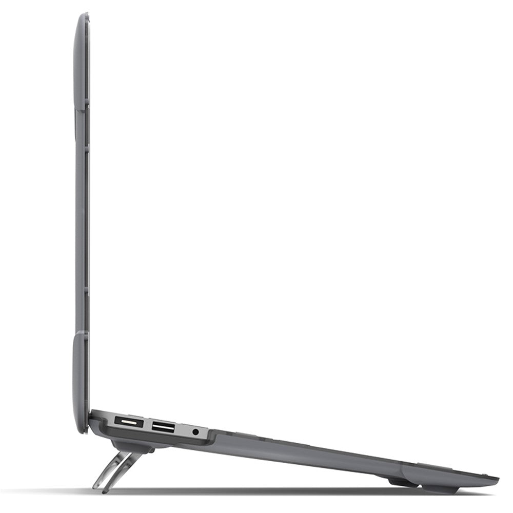 For Macbook Air 13.3 Inch See-through Full Protection PC TPU Case with Kickstand A1369/A1466