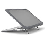 For Macbook Air 13.3 Inch See-through Full Protection PC TPU Case with Kickstand A1369/A1466
