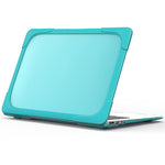 For Macbook Air 13.3 Inch See-through Full Protection PC TPU Case with Kickstand A1369/A1466