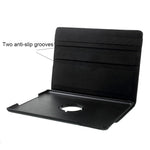 Leather Cover for iPad 9.7 (2018) / 9.7 (2017) / Air 2 / Air (2013) Rotary Stand Tablet Case with Elastic Band