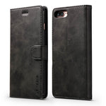 LC.IMEEKE Læderpung Stand Cover til iPhone 8 Plus / 7 Plus 5.5 tommer Tekstureret PU Læder Mobiltelefon Tilbehør