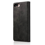 LC.IMEEKE Læderpung Stand Cover til iPhone 8 Plus / 7 Plus 5.5 tommer Tekstureret PU Læder Mobiltelefon Tilbehør