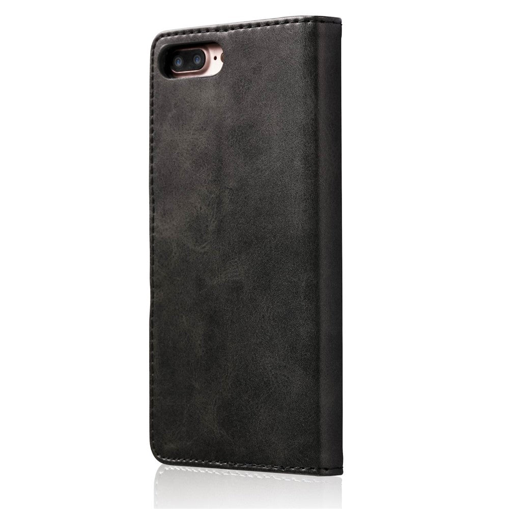 LC.IMEEKE Læderpung Stand Cover til iPhone 8 Plus / 7 Plus 5.5 tommer Tekstureret PU Læder Mobiltelefon Tilbehør