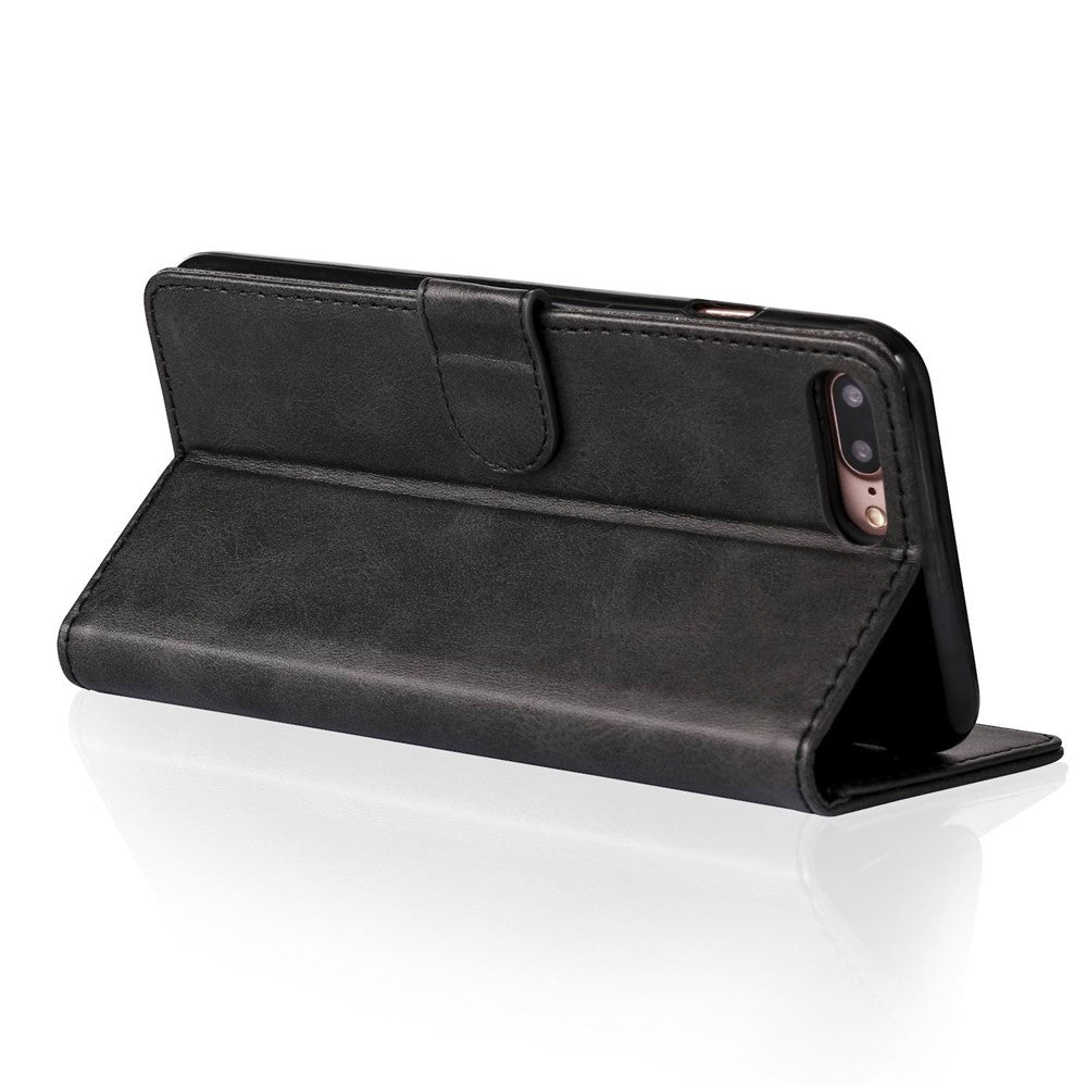LC.IMEEKE Læderpung Stand Cover til iPhone 8 Plus / 7 Plus 5.5 tommer Tekstureret PU Læder Mobiltelefon Tilbehør