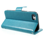 Imprint Butterfly Flower Magnetic Wallet PU Leather Stand Cell Phone Case for iPhone 7/8/SE (2020)/SE (2022)