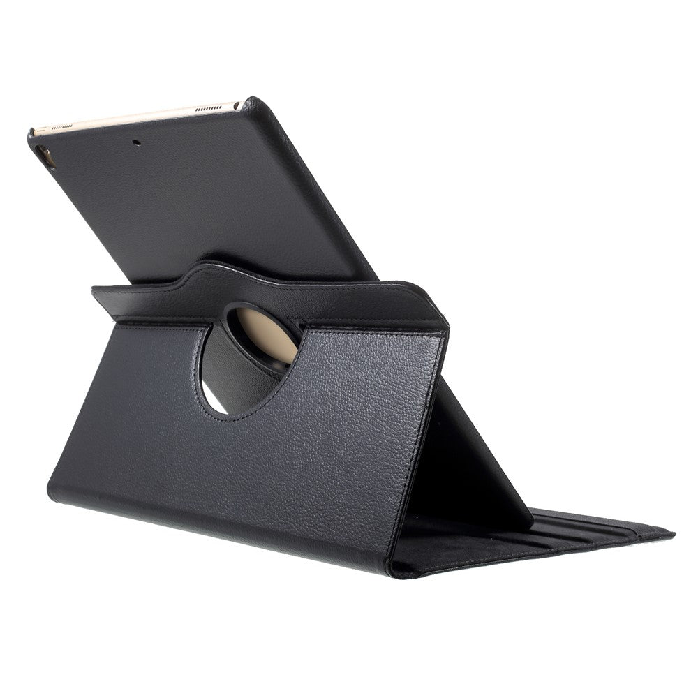 For iPad Pro 12.9-inch (2017) Litchi Texture Leather Tablet Cover 360-Degree Swivel Stand Shell