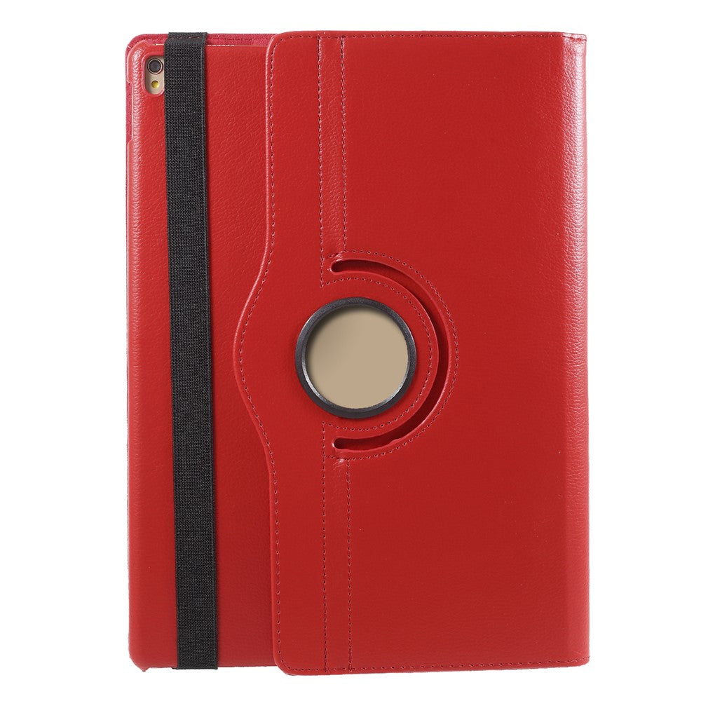For iPad Pro 12.9-inch (2017) Litchi Texture Leather Tablet Cover 360-Degree Swivel Stand Shell