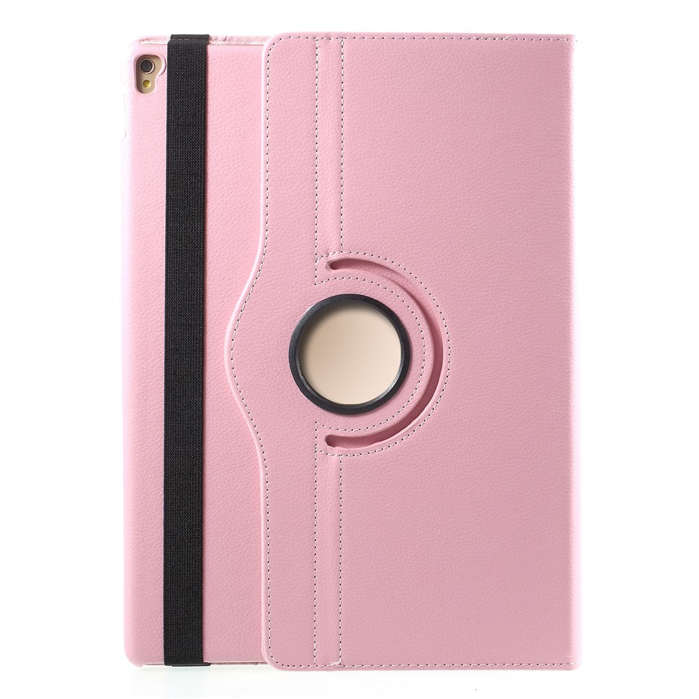 For iPad Pro 12.9-inch (2017) Litchi Texture Leather Tablet Cover 360-Degree Swivel Stand Shell
