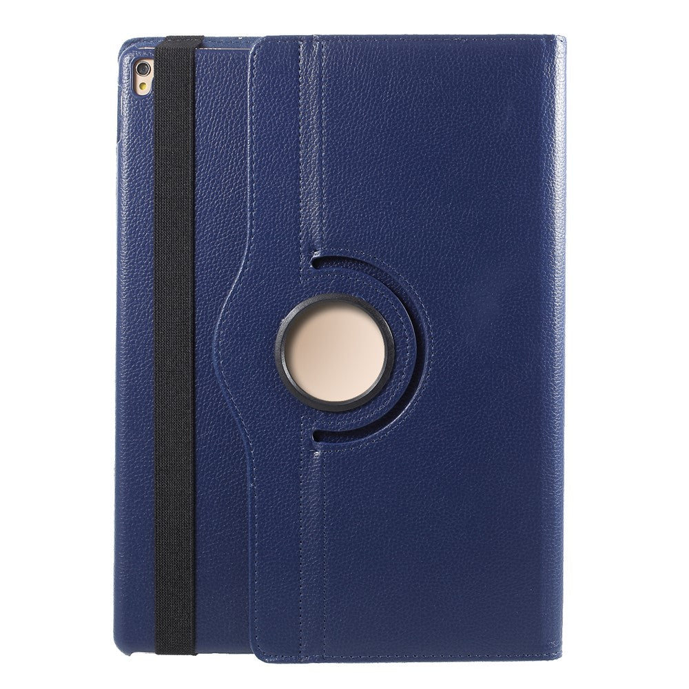 For iPad Pro 12.9-inch (2017) Litchi Texture Leather Tablet Cover 360-Degree Swivel Stand Shell