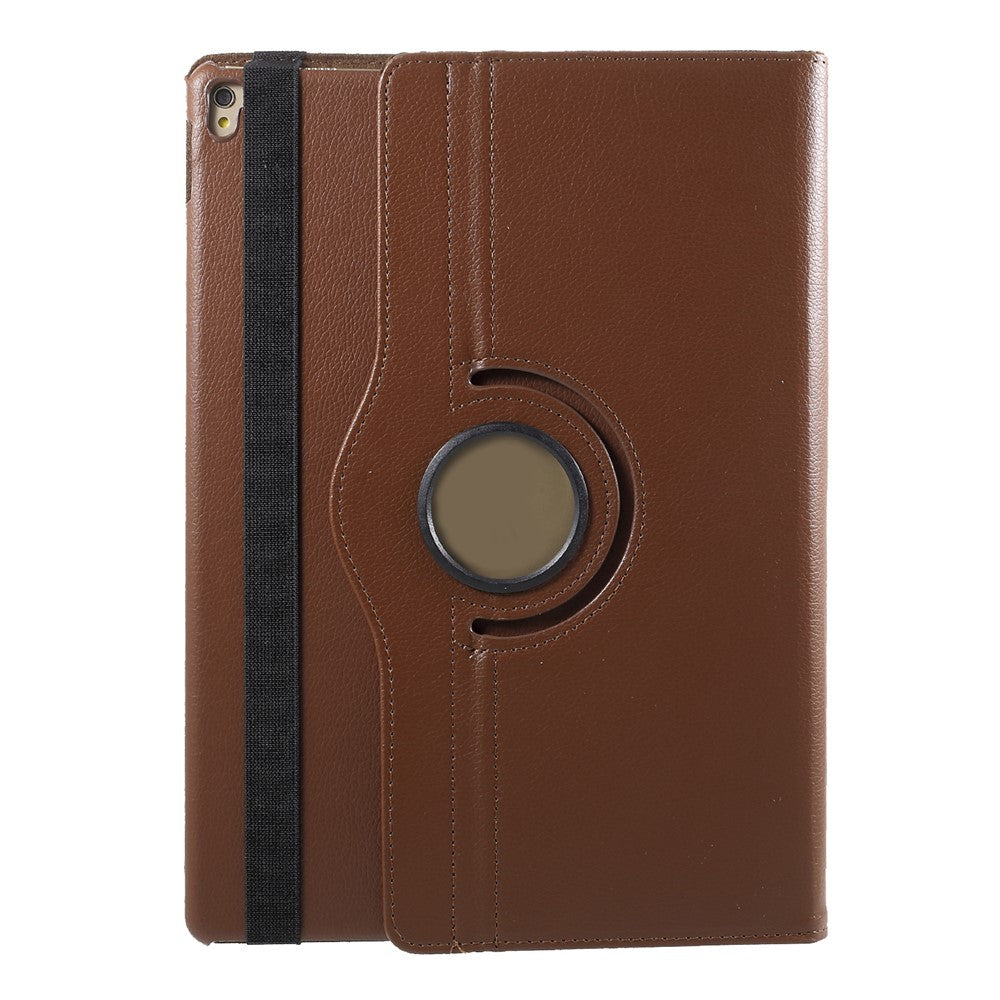 For iPad Pro 12.9-inch (2017) Litchi Texture Leather Tablet Cover 360-Degree Swivel Stand Shell