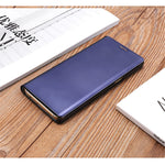 Samsung Galaxy Note 8 Flip Läderfodral med Stativ Helkroppsskyddande mobilfodral