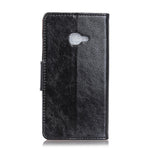 For Samsung Galaxy Xcover 4 Textured Split Leather Stand Phone Case Phone Cover