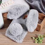 For Samsung Galaxy A8 (2018) Cute Rabbit Bunny Warm Fur Soft TPU Phone Case