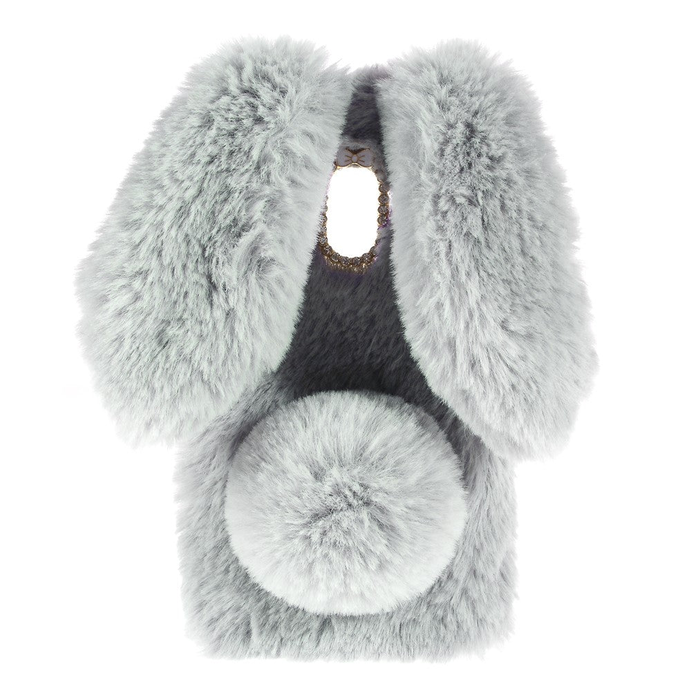 For Samsung Galaxy A8 (2018) Cute Rabbit Bunny Warm Fur Soft TPU Phone Case