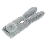 For Samsung Galaxy A8 (2018) Cute Rabbit Bunny Warm Fur Soft TPU Phone Case