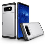 Dold korthållare PC + TPU hybrid mobilskal för Samsung Galaxy Note 8 N950