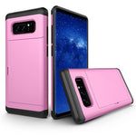 Dold korthållare PC + TPU hybrid mobilskal för Samsung Galaxy Note 8 N950