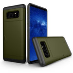 Dold korthållare PC + TPU hybrid mobilskal för Samsung Galaxy Note 8 N950