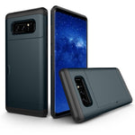 Dold korthållare PC + TPU hybrid mobilskal för Samsung Galaxy Note 8 N950