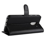 Litchi Skind PU Læder Magnetisk Pung Stativ Cover til Samsung Galaxy A6 Plus (2018)
