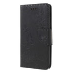 Imprint Butterfly Flower Leather Wallet Cover for Samsung Galaxy A6 (2018)