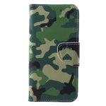 Pattern Printing Cross Texture Leather Wallet Cover for Samsung Galaxy A6 (2018)