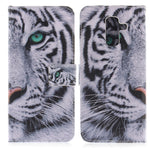 Printing Pattern Leather Wallet Mobile Phone Case for Samsung Galaxy A6+ (2018) / A9 Star Lite