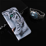 Printing Pattern Leather Wallet Mobile Phone Case for Samsung Galaxy A6+ (2018) / A9 Star Lite