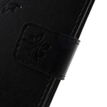 Præget sommerfugleblomst Læder Pung Magnetisk Stand Cover til Samsung Galaxy A6 (2018)