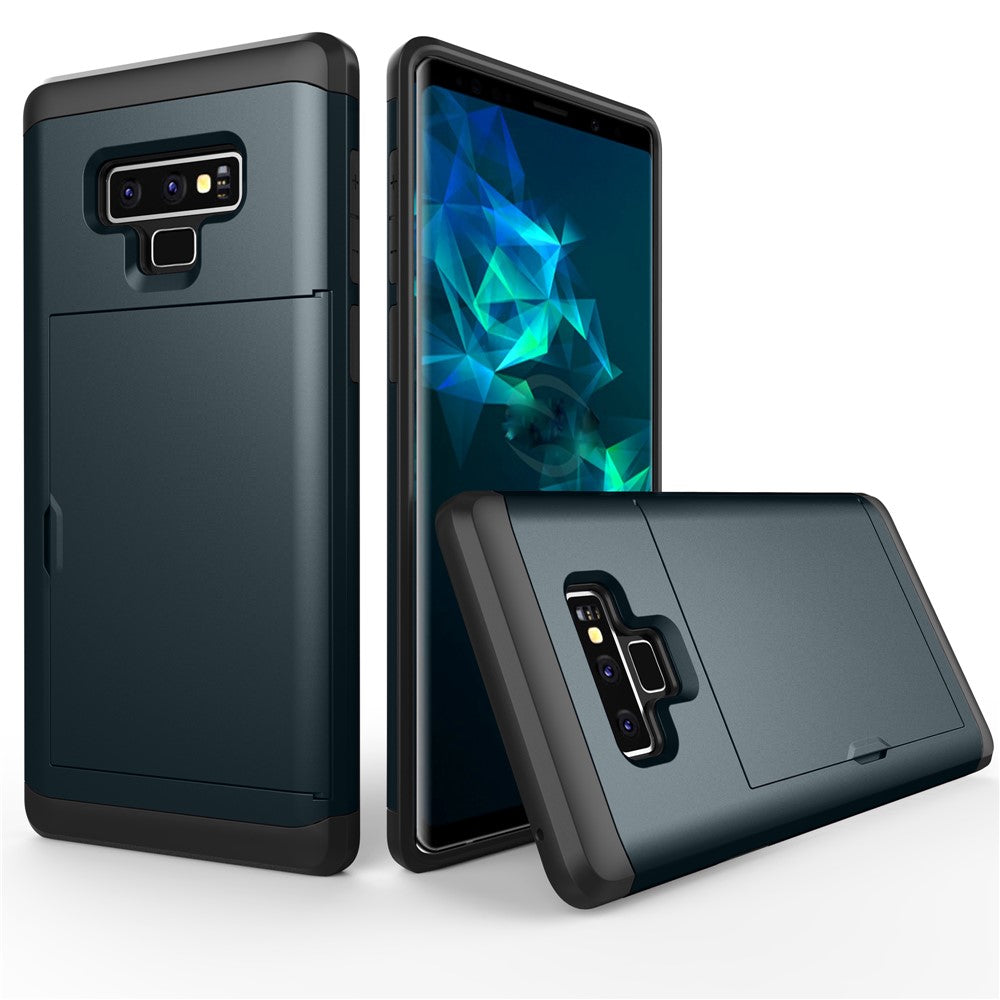 Plastic + TPU Hybrid Case with Card Slot for Samsung Galaxy Note 9