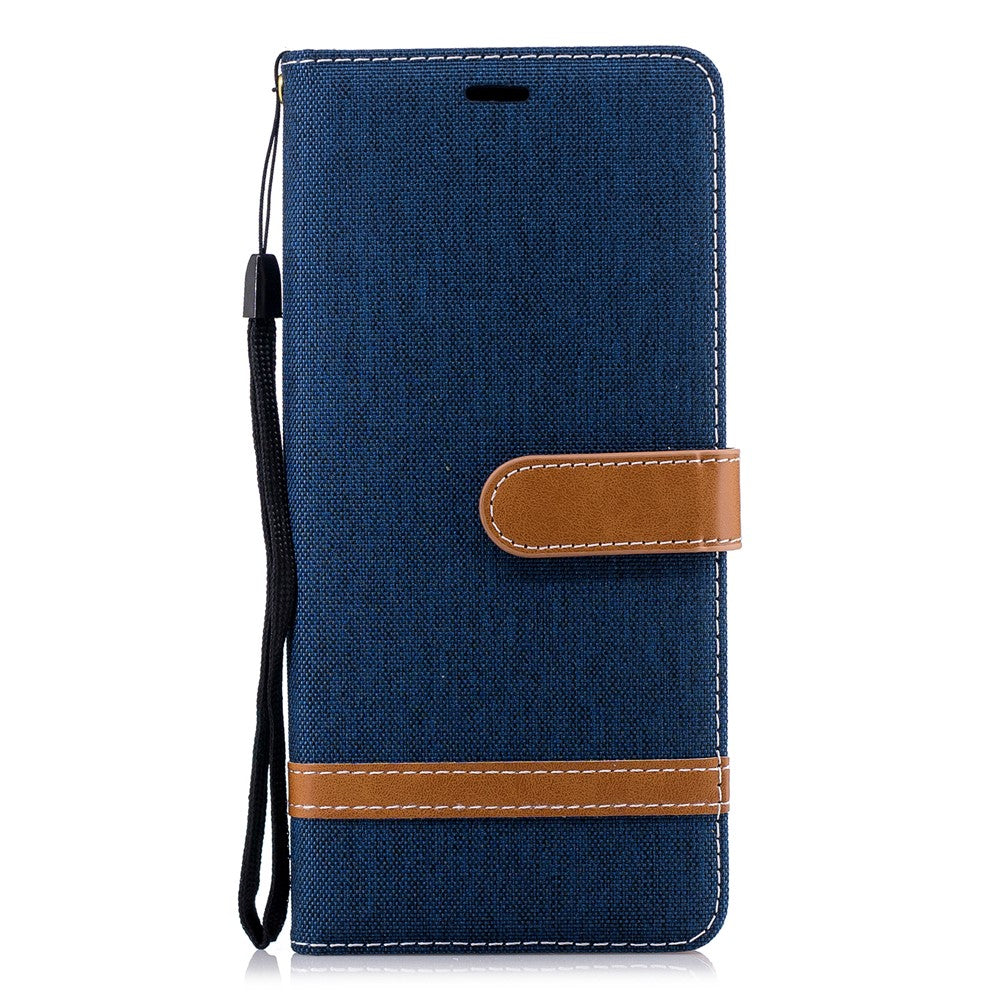 Jeans Klud Tekstur Pung Stander Læder Telefoncover til Samsung Galaxy Note 9
