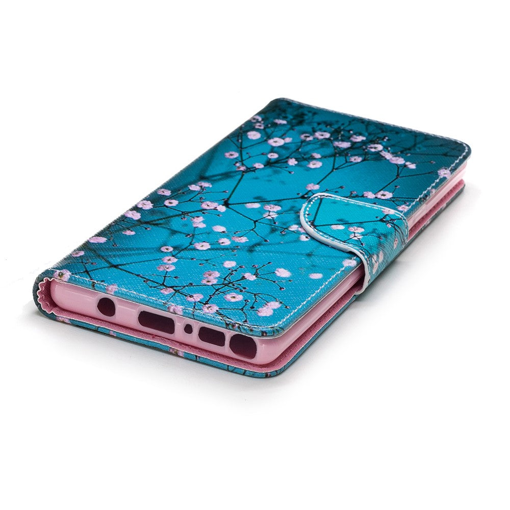 Pattern Printing PU Leather Wallet Stand Phone Accessory Case for Samsung Galaxy Note 9