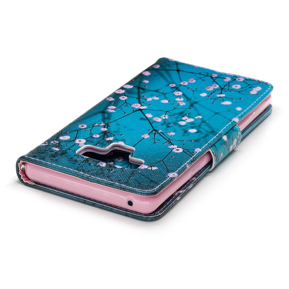 Pattern Printing PU Leather Wallet Stand Phone Accessory Case for Samsung Galaxy Note 9