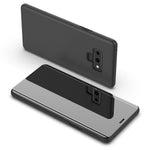 Samsung Galaxy Note9 Flip Läderfodral med Stativ Helkroppsskyddande mobilfodral