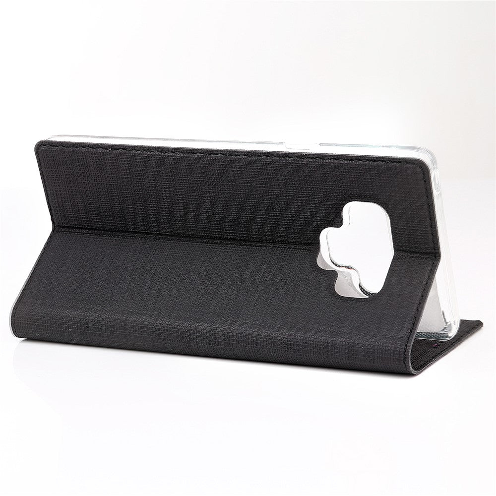 VILI DMX Cross Texture PU Leather Card Holder Case for Samsung Galaxy Note 9