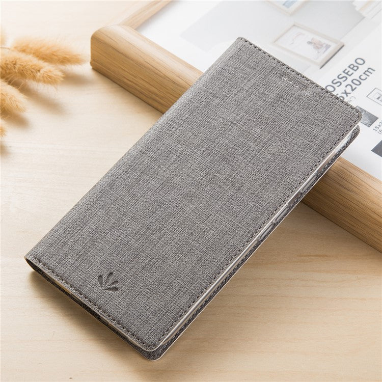 VILI DMX Cross Texture PU Läder Korthållare Flipfodral för Samsung Galaxy Note 9