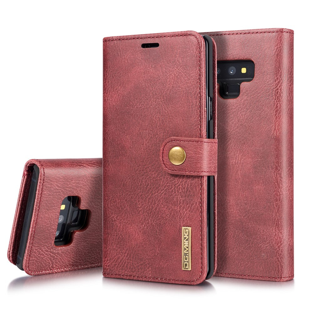 DG.MING for Samsung Galaxy Note9 N960 Detachable 2-in-1 Split Leather Wallet + PC Back Case